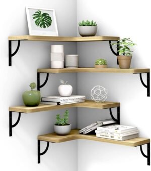 Corner Floating Shelves Wall Mounted Set of 4