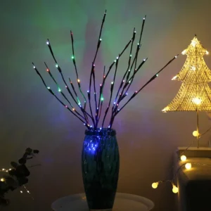 20 LED Tree Branch Led Fairy Lights, Battery Powered Decor Decorative Lights